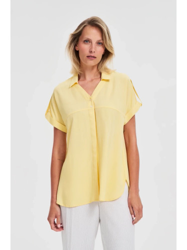 Marisse Yellow Viscose Shirt