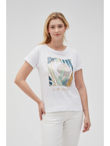 Marisse Women's T-Shirt L-Ts-4633 White