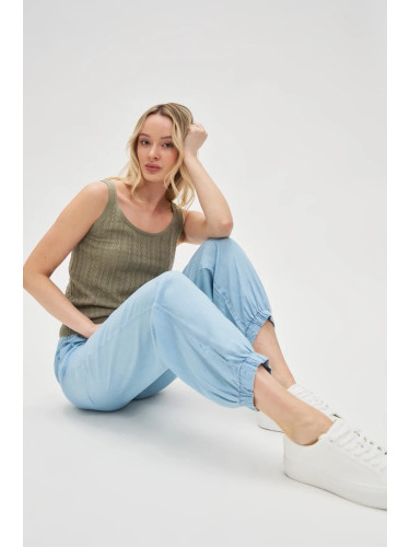Marisse Women's Trousers L-Sp-4620 Blue