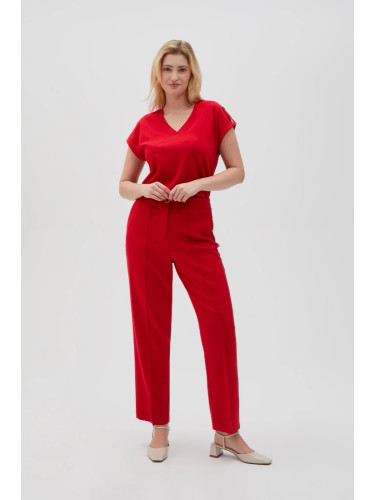 Marisse Women's Trousers L-Sp-4616 Red