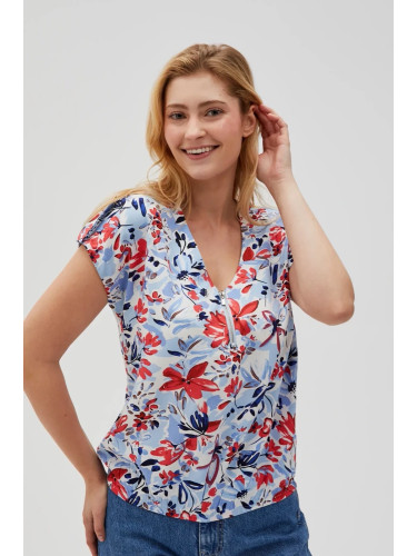 Marisse Women's Shirt L-Ko-4618 Blue