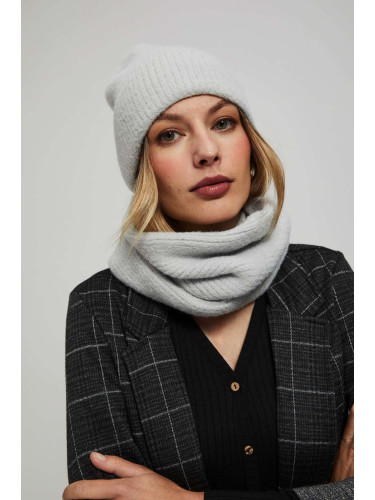 Marisse Smooth Scarf With Metallic Thread