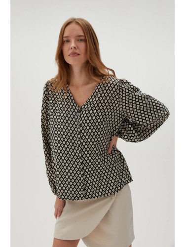 Marisse Women's Shirt L-Ko-4607 Black
