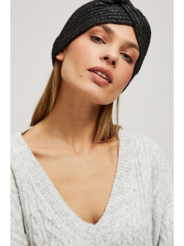 Marisse Knitted Headband Black