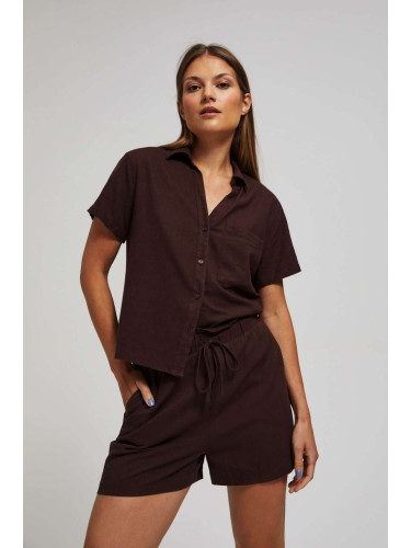 Marisse Women's Shorts L-Sh-4012 D.Oak