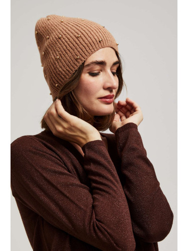 Marisse Knitted Hat With Beads