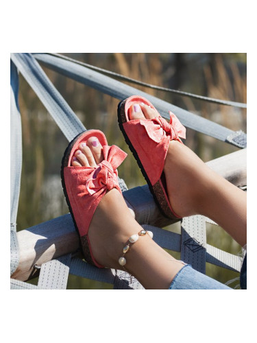 Resti Pink Flip Flops with Summer Blow Bow - Footwear