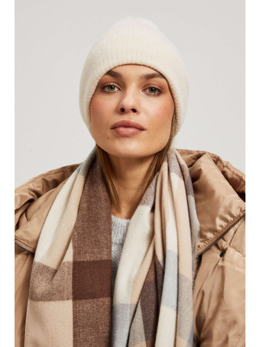 Marisse Powder Pink Pompom Hat