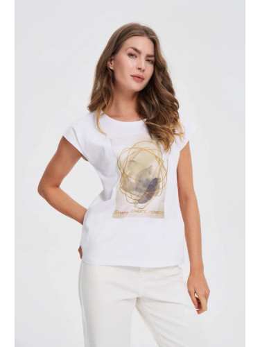 Marisse T-Shirt With White Print