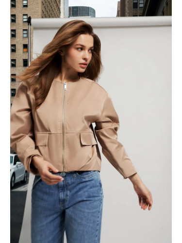 Marisse Women's Jacket L-Ku-4617 Beige