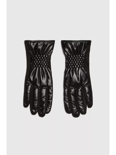 Marisse Quilted Gloves Black
