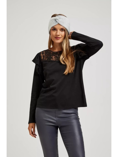 Marisse Warm Knitted Headband Gray