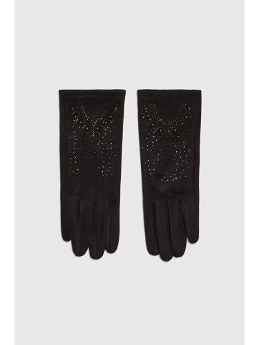 Marisse Gloves Decorated With Zircons