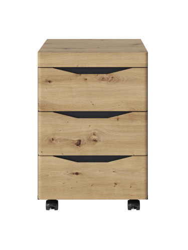 КОНТЕЙНЕР ТЮРИН С 3 ЧЕКМЕДЖЕТА 45/54.9/66 СМ В ДЪБ АРТИСАН И АНТРАЦИТ