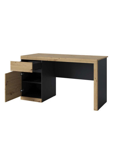 БЮРО ТЮРИН В СВЕТЛОДЪРВЕСЕН ЦВЯТ СЪС СИВО 140/59.9/76.5СМ