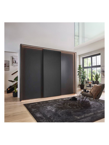 СИВ ТРИКРИЛ ГАРДЕРОБ ТЕКСАС 300/67/236 СМ