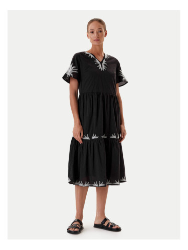 Tatuum Лятна рокля Ayo T2509.202 Черен Relaxed Fit