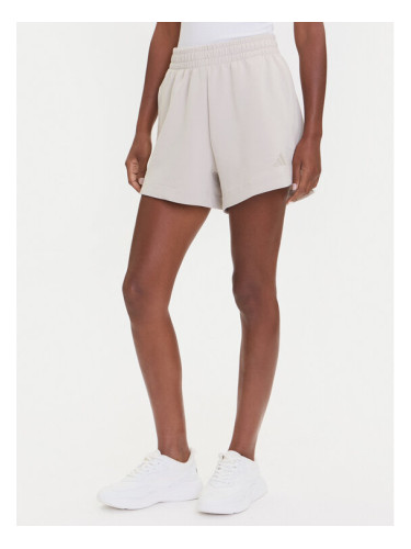 adidas Спортни шорти ALL SZN Soft Lux JV9877 Бежов Loose Fit