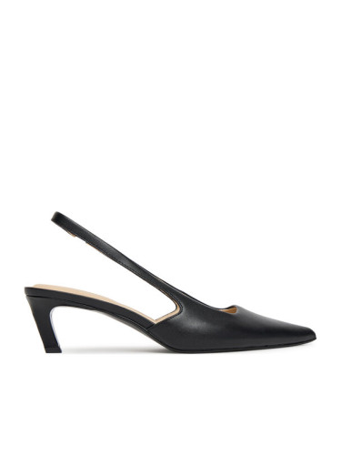 Calvin Klein Обувки на ток Ess Kitten Heel Sling Back HW0HW02641 Черен