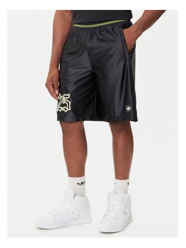 adidas Спортни шорти Number Graphic JY2769 Черен Loose Fit