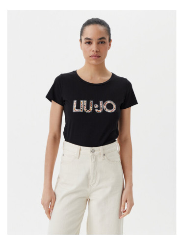 Liu Jo Beachwear Тишърт VA5154 JS003 Черен Regular Fit