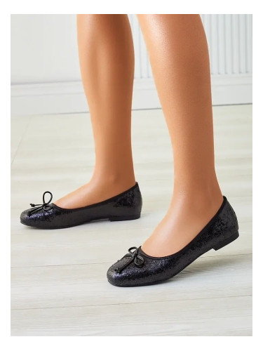 Resti Women's ballet flats with glitter and bow Aramie
