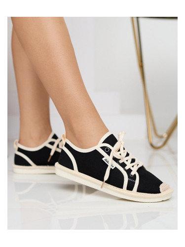 Resti Black Mokida woven women's sneakers - Footwear