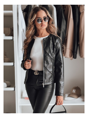 Дамско кожено яке CHICLEATHER черно