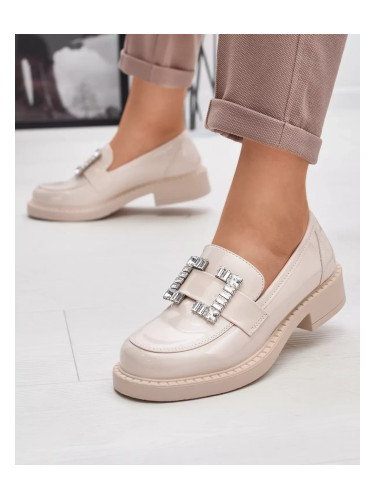 Resti Beige women's shoes with Larri crystals - Footwear