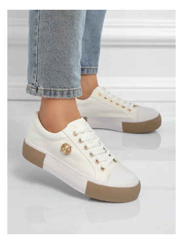 Resti Women's white Aurelio Canvas sneakers