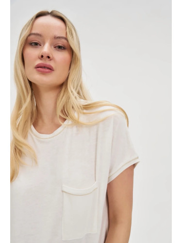 Marisse Women's T-Shirt L-Ts-4693 Off White