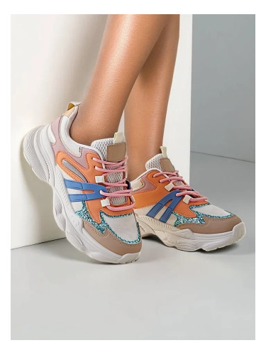 Resti Women's sports sneakers on a thicker sole Aimo
