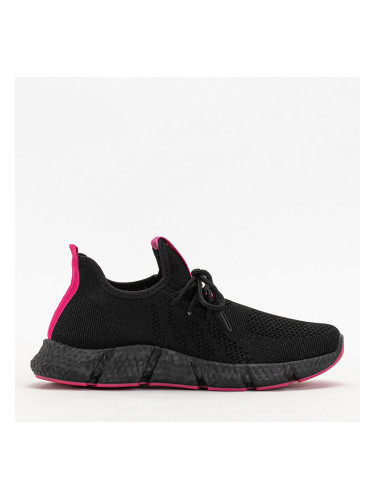 Resti Black and fuchsia women's sports shoes Bommgi - Footwear