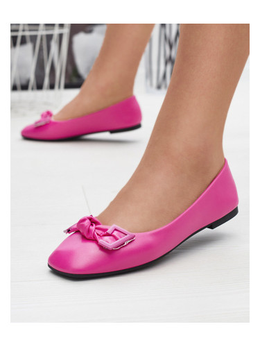 Resti Women's pink ballerinas with decoration on the nose Caxien- Footwear