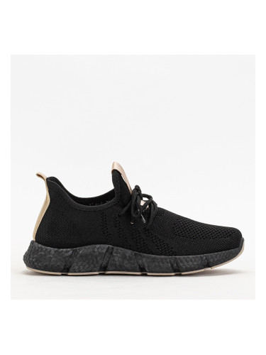 Resti Black and beige women's sports shoes Bommgi - Footwear