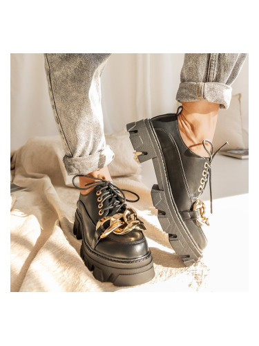 Resti Black flat shoes Eqoia - Footwear