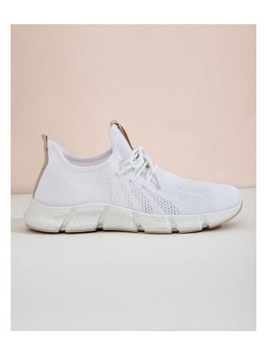 Resti White and beige women's sports shoes Baym - Footwear