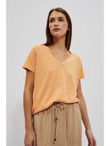 WOMEN'S T-SHIRT L-TS-4049 PEACH