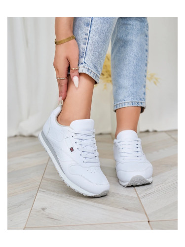 Resti Classic Women's White and Gray Sports Shoes Reurabos