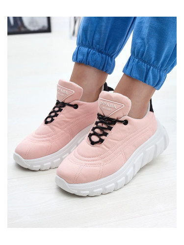 Resti Light pink women's fabric sports shoes Riotay- Footwear