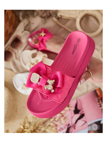 Resti Royalfashion Women's quilted flip-flops with decorative bow Nelmi