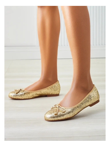 Resti Women's ballet flats with glitter and a bow Aramie