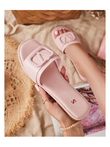 Resti Cartec eco-leather women's powder slippers - Footwear