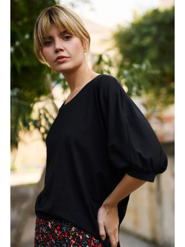 Marisse Women's T-Shirt L-Ts-4658 Black