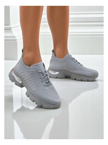 Resti Woman's Laced Fabric Sports Shoes Ewey