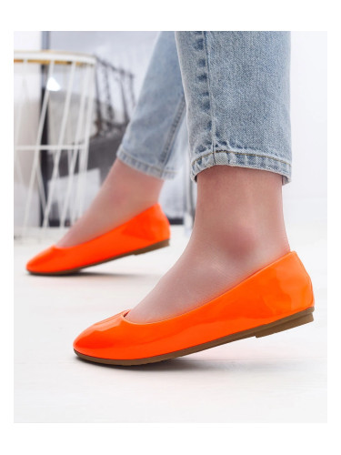 Resti Neon orange women's lacquered ballerinas Fama - Footwear