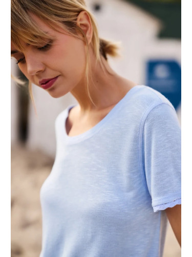 Marisse Women's T-Shirt L-Ts-4672 L.Blue