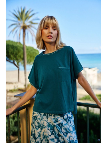 Marisse Women's T-Shirt L-Ts-4693 D.Green