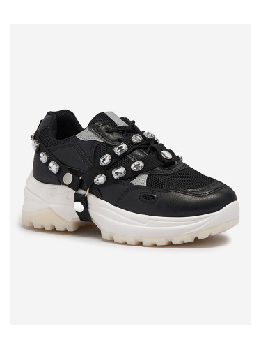 Resti Black women's sneakers with a thick sole Natsumi - Footwear
