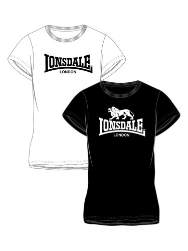 Lonsdale Women's t-shirt double pack